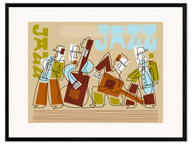 Gerahmter Kunstdruck Jazz Cover