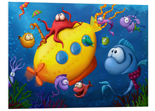 Foam board print Happy Sealife