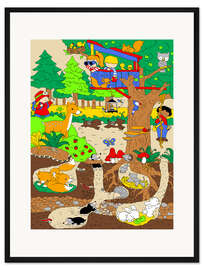 Gerahmter Kunstdruck Ein Tag im Wald