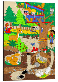 Magnettafel Ein Tag im Wald