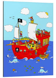 Magnettafel Suchbild Piratenschiff