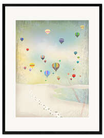 Innrammet kunsttrykk Hot air balloon day