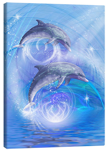 Stampa su tela Dolphins Joyride