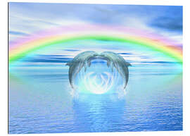 Gallery print Dolphins Rainbow Healing