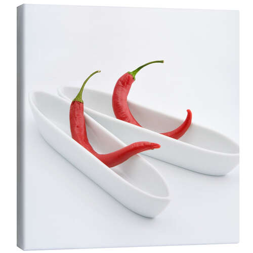 Canvas-taulu chilies in love