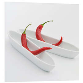 Cuadro de PVC chilies in love