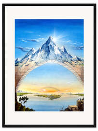 Gerahmter Kunstdruck Insel der Stille