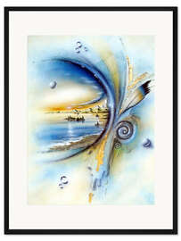 Gerahmter Kunstdruck Mondspiegelsee