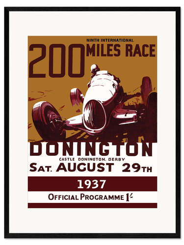 Framed art print donington