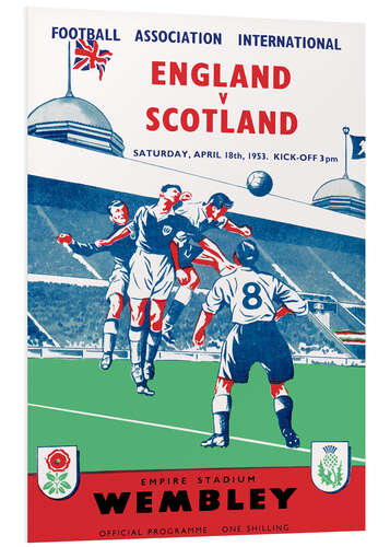 Tableau en PVC England - Scotland 1953