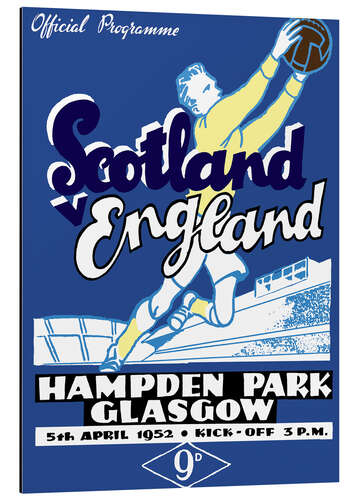 Cuadro de aluminio scotland vs england 1952