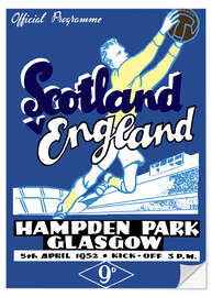 Wandsticker scotland vs england 1952