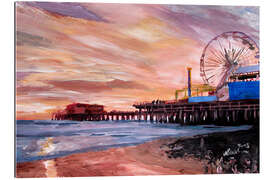 Galleriprint Santa Monica Pier at Sunset