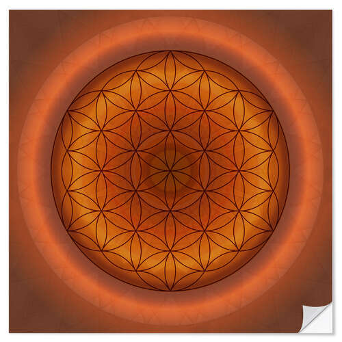 Självhäftande poster Flower of life 1