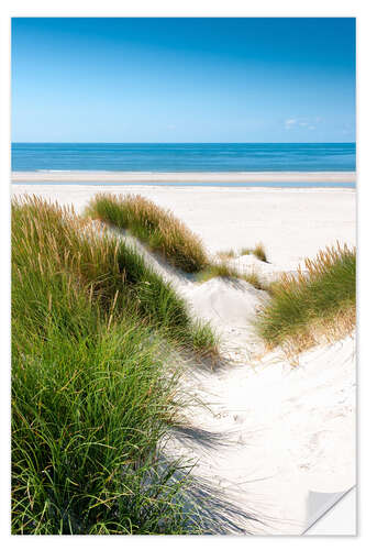 Wandsticker Nordsee - Dünenlandschaft