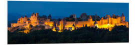 Foam board print France - Castle Carcassone