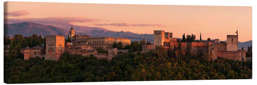 Quadro em tela Spain - Granada Alhambra Sunset