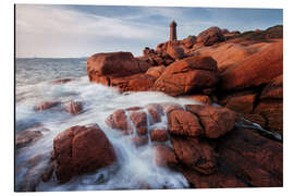 Cuadro de aluminio Brittany - Côte de Granit Rose - Phare de Mean Ruz