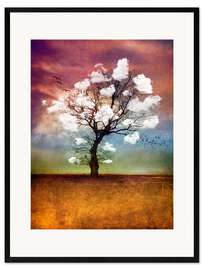 Ingelijste kunstdruk PICK ME A CLOUD II