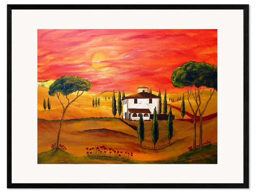 Framed art print Warmth of Tuscany