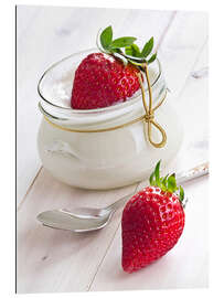 Gallery print Fresh strawberries with curd