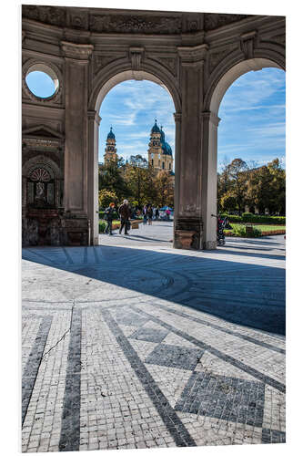 Hartschaumbild Hofgarten in München