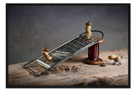 Gerahmter Kunstdruck Simple Things - Rutschen