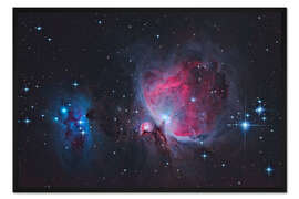 Gerahmter Kunstdruck Große Orion-Nebel und Running Man