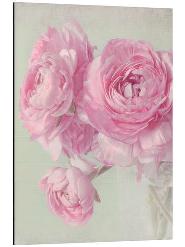 Aluminium print pink spring