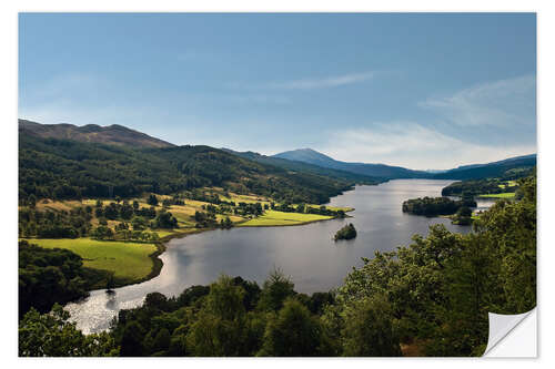 Sticker mural Écosse - Vue de la Reine au Loch Tummel