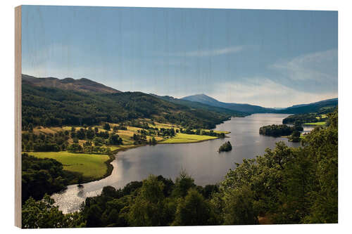 Quadro de madeira Scotland - Queen's View at Loch Tummel