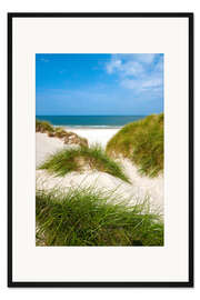 Gerahmter Kunstdruck Nordsee - zauberhafte Dünen