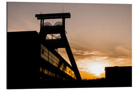 Magnettafel Zeche im Sonnenuntergang