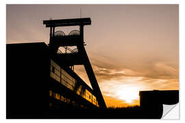 Wall sticker Colliery in Sunset