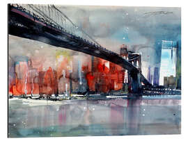 Magnettafel New York, Brooklyn Bridge IV