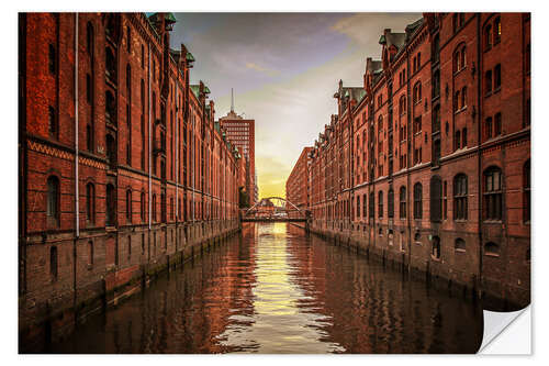 Sticker mural Speicherstadt