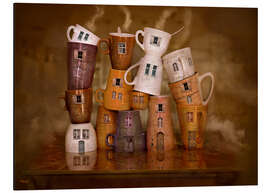 Magnettafel Kaffee Zeit in der Küche