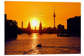 Foam board print berlin oberbaum bridge