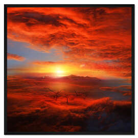 Gerahmter Kunstdruck skyland