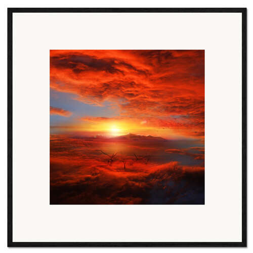 Framed art print skyland