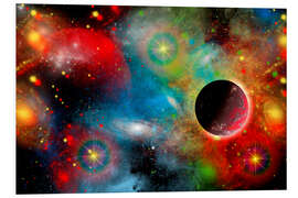 Foam board print Colourful Universe