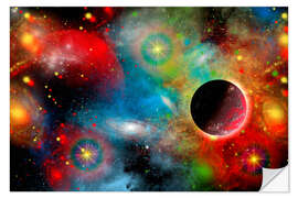 Vinilo para la pared Colourful Universe