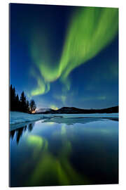 Gallery print Aurora Borealis over Sandvannet Lake 