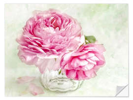 Adesivo murale pink ranunculus