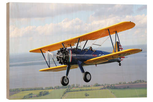 Holzbild Boeing Stearman Modell 75 Kaydet