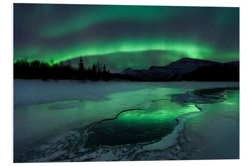 Foam board print Aurora Borealis in Norway I