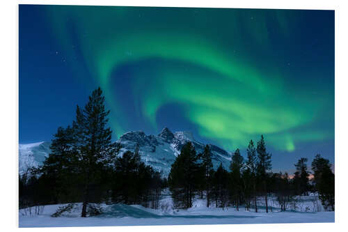 Hartschaumbild Aurora Borealis in Norwegen II