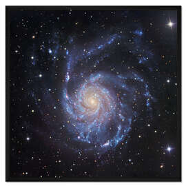 Gerahmter Kunstdruck M101, die Spiralgaxie in Ursa Major