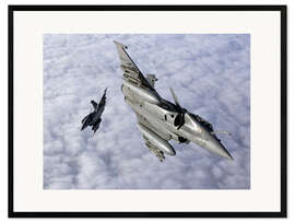 Ingelijste kunstdruk Dassault Rafale B III