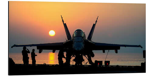 Aluminium print F/A-18C Hornet